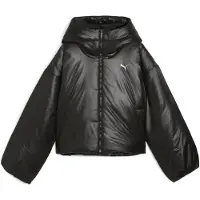 Puma Wardrobe Essentials Shiny Padded Jacket Women, Clothing, Black, XL