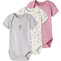 Name it Bodyer k/e - 3-pack - Noos - NbfBody - Jet Stream/med Li - - 74 - Kortermet body