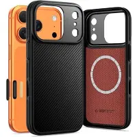 Tech-Protect Kevlar Aramid MagSafe-etui til iPhone 17 Pro Max – svart