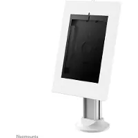 NeoMounts DS15-640WH1 - Stativ - for nettbrett - låsbar - stål - hvit - skjermstørrelse: 9.7-11 - monteringsgrensesnitt: 75 x 75 mm - skranketopp - for Apple 10.2-inch iPad 10.5-inch iPad Air (3rd g