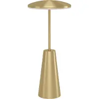 Eglo Piccola LED-batterilampe, messingfarget, høyde 28 cm, IP54