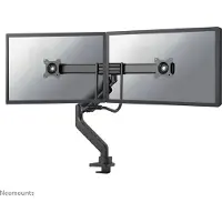NeoMounts DS75-450BL2 - Monteringssett (leddarm, maljeklemme, topfix-klemme) - full bevegelse - for 2 LCD-skjermer - svart - skjermstørrelse: 17-32 - skrivebord