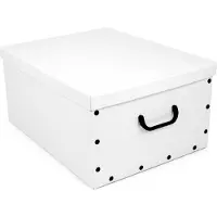 Aptel Dew papp 49x39x25cm stor eske ensfarget asorti balta/melna/sarakana/gaisi peleka 8004226010425