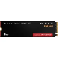 Western Digital WD_BLACK SN850X WDS800T2X0E - SSD - kryptert - 8 TB - intern - M.2 2280 - PCIe 4.0 x4 (NVMe) - TCG Opal Encryption 2.01