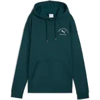 Puma Class Relaxed Hoodie Women, Clothing, Green Terrain, XL