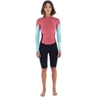 Hurley Air 2 Mm Langermet Shorty-våtdrakt Med Glidelås Bak For Dame