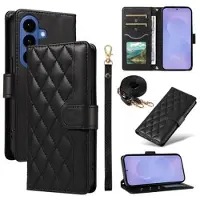 Mtp Products Samsung Galaxy S26 Luksuriøst Vattert Lommeboketui - Svart