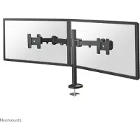 NeoMounts FPMA-D960DG - Monteringssett - full bevegelse - for 2 LCD-skjermer - svart - skjermstørrelse: 10-27 - malje, skrivebordsmonterbar