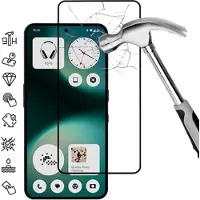Mtp Products Nothing Phone (3a) Lite Full Cover Beskyttelsesglass - 9H - svart kant