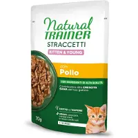 NATURAL TRAINER Straccetti Kitten & Young strimler i saus 56 x 70 g - Laks