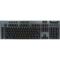 Logitech G G915 X - Tastatur - LIGHTSPEED - bakgrunnsbelyst - trådløs - 2.4 GHz, Bluetooth, USB - QWERTY - US International - tastsvitsj: GL Linear - svart