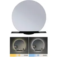 Paulmann Miro LED-veggspeil CCT Ø50cm bakgrunnsbelysning
