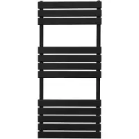 MonsterShop Flatpanel håndkletørker – 1200 mm x 500 mm – svart