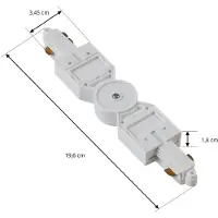 LINDBY -kontakt Linaro, hvit, justerbar, 1-fase