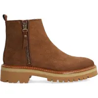 Alpe for woman. 548311 Nordic brown leather ankle boots (37), Flat, Laces, Casual