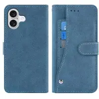 Mtp Products iPhone 17 Elegant retro lommebokveske med roterende kortholder - blå