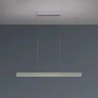 BOPP LED-hengelampe Nano 2.0, lengde 100 cm, aluminiumsfarget