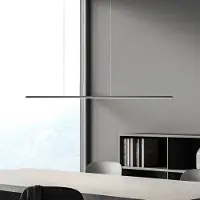 BOPP LED-hengelampe Baseline 2.0, svart, lengde 119 cm