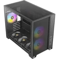 Antec FLUX M - Kabinett - Minitower - Svart