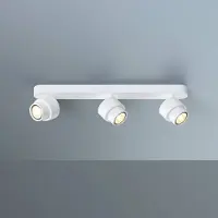 ESCALE LED-spotlight BRUSH, hvit, 50 cm, 3 lyskilder, dimbar, 2.700 K