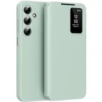 Mtp Products Samsung Galaxy A17 Smart Clear View Flip-etui med kortspor - lysegrønn