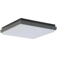 LUCANDE LED utendørs taklampe Amra, 30 cm, kantet, antrasitt