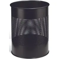 Durable 3310-01, 15 l, Rund, Metall, Sort, 26 cm, 315 mm