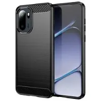 Mtp Products OnePlus Ace 6/6T/15R Børstet TPU-deksel - karbonfiber - svart