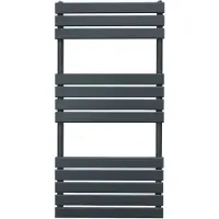 MonsterShop Håndkletørker med flatskjerm – 1200 mm x 600 mm – antrasittgrå