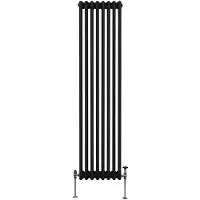 MonsterShop Tradisjonell 3-kolonne radiator - 1800 x 382 mm - Svart