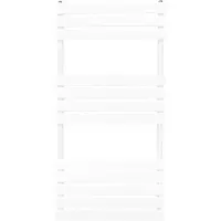 MonsterShop Håndkletørker med flatskjerm – 1200 mm x 600 mm – hvit
