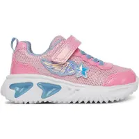 Geox Blinkende sko - J Assist - Rosa/Lt Sky - - 30 - Blinkende sko
