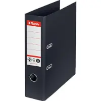 Esselte - Hevarmbuefil - bokryggbredde: 72 mm - for A4 (210 x 297 mm) - kapasitet: 500 ark - svart