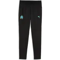 Puma Olympique de Marseille Training Pants Youth, Clothing, Black/Aqua, 9-10Y