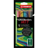Stabilo Fargestifter - Grønne farger Kunstnerisk - 12 stk. - Fle - - OneSize - Fargesett