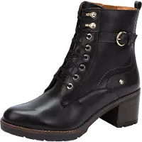 Pikolinos for woman. W7H-8510 Llanes leather ankle boots black -Heel height 6cm (41), 5 to 8 cm, Zip, Casual