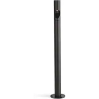 Faro LED-sokkellampe, svart, aluminium, høyde 60 cm
