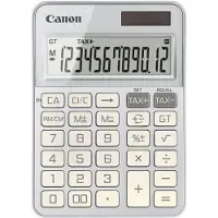 Canon KS-125KB - Skrivebordskalkulator - 12 sifre - solpanel, batteri - sølv