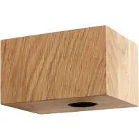 Segula vegglampe Cozy, oljet eik, kubeformet, E27