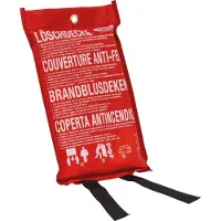 ABUS LD1118, 100 x 100 cm, Glassfiber, Rød, 1 stykker, DIN EN 1869:2001 by MPA Dresden, 950 g