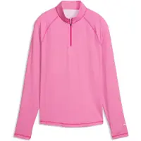 Puma Birdseye Quarter-Zip Golf Jacket Women, Sports, White Glow/Pink Opal, M