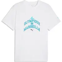 Puma Olympique de Marseille FtblCulture Tee Men, Sport, White/New Navy, M