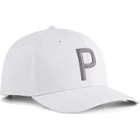 Puma Heritage P Tech Golf Cap Men, Accessories, Platino Gray/Shady Gray, Adult