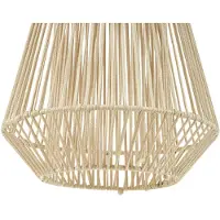 LINDBY LED-solcellelampe Austas, beige, Ø 32 cm, USB, IP54