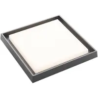 LUCANDE LED utendørs taklampe Birta, mørkegrå, IP54, 34 cm
