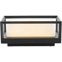 Arcchio utendørs LED-vegglampe Ismera, antrasitt/opal, IP65