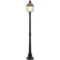 LINDBY utelampe Clint, 177 cm, metall, saltvannsresistent, E27