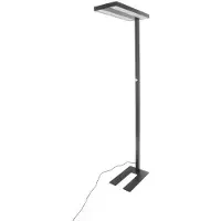 Arcchio LED-gulvlampe Logan Basic, svart, 7500 lm, dimbar