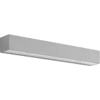 LUCANDE utendørs LED-vegglampe Lengo, 50 cm, sølv, nedadrettet, 3000 K