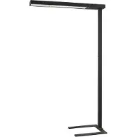 Arcchio LED-gulvlampe til kontor Susi, svart, sensor, berøringsdimmer